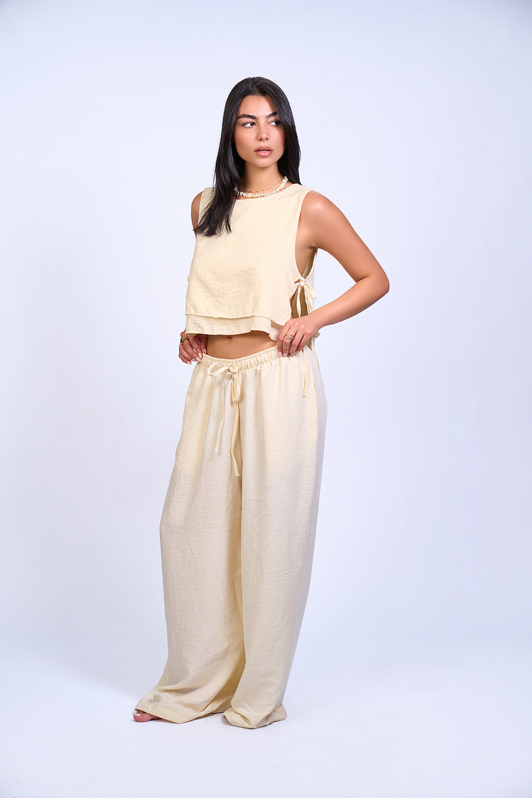 The Linen Double-Layered Set