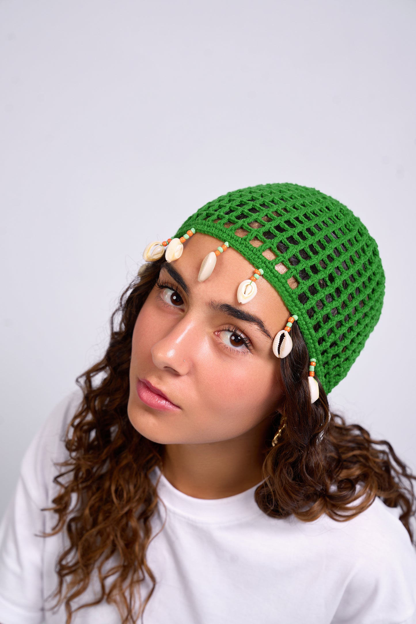 Knitted Crochet Cap