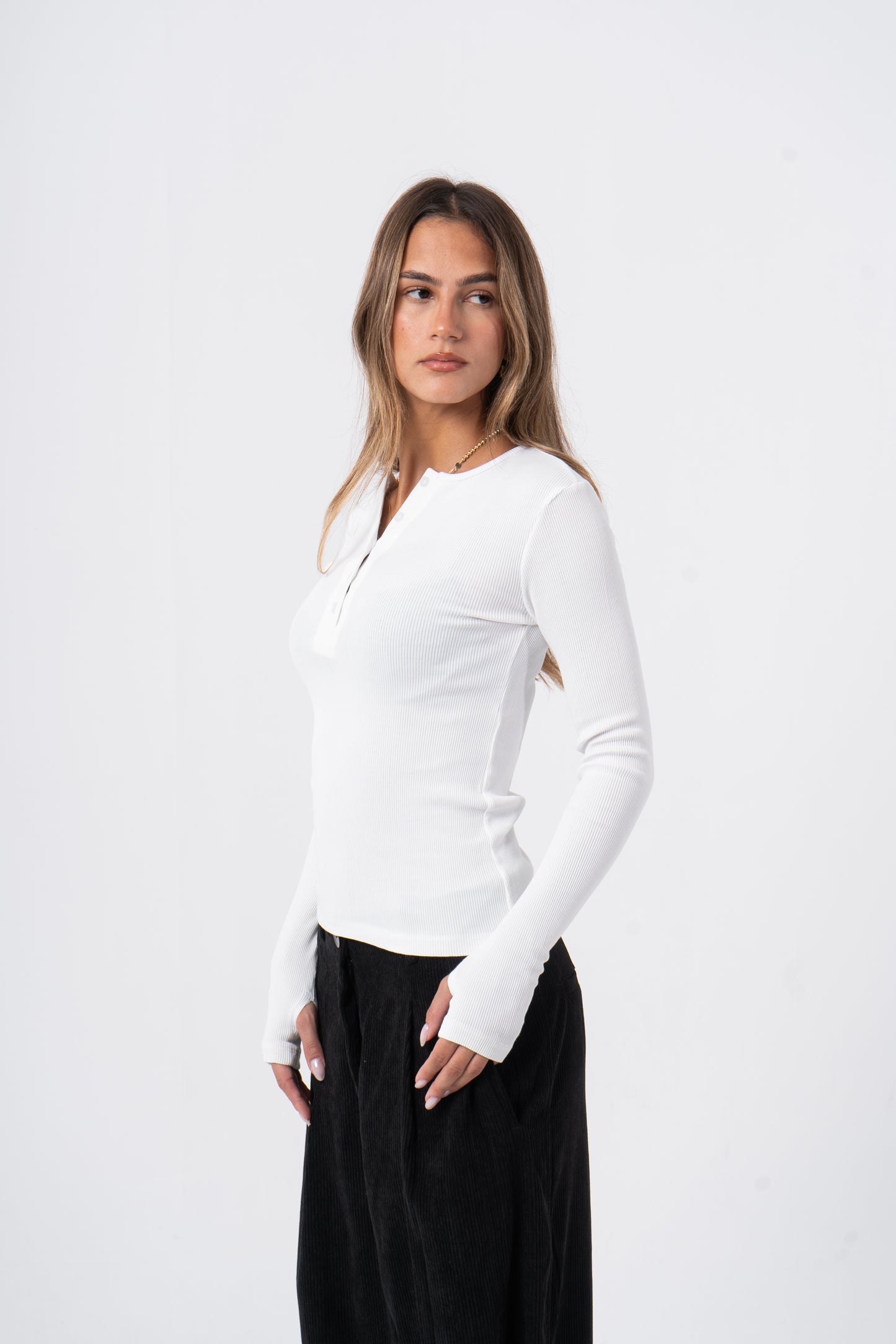 Cozy Ribbed Essential Tee